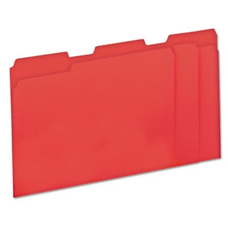 COOLCRAFTS Colored File Folders; .33 Cut One-Ply Top Tab; Letter; Red, 100PK CO883731